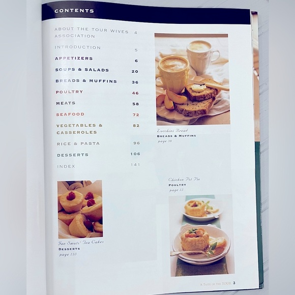 Taste Of The TOUR PGA‎ TOUR Wives Association Inc Cookbook 2000 Hardcover - Picture 8 of 11